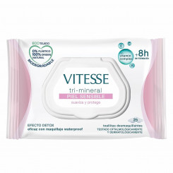 Makeup removal wipes Vitesse Mineral Piel Sensible Sensitive skin (25 Units)
