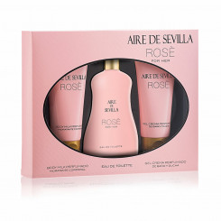 Women's perfume set Aire Sevilla Rose 3 Pieces, parts