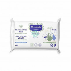 Wipes To Cotton Water Mustela 1992055 60 ml (60 uds)