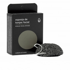 Губка для лица Naturbrush Konjac Активированный уголь