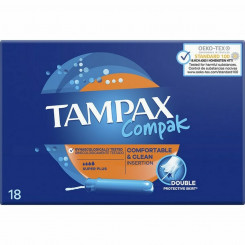 Super Plus tampoon Tampax Tampax Compak Aplikaator 18 Ühikut