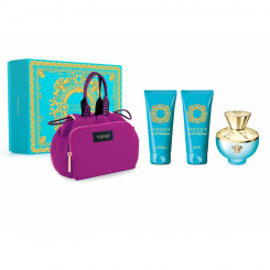 Women's perfume set Versace EDT Dylan Turquoise 4 Pieces, parts