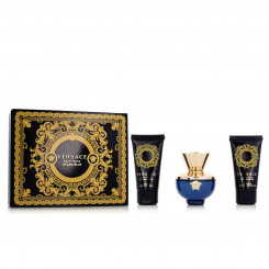 Women's perfume set Versace EDP Dylan Blue 3 Pieces, parts