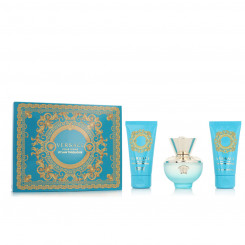 Women's perfume set Versace EDT Dylan Turquoise 3 Pieces, parts
