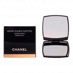 Зеркало двустороннее с увеличительным стеклом Chanel Черное (1 шт., детали)