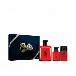 Men's perfume set Ralph Lauren Polo Red 3 Pieces, parts