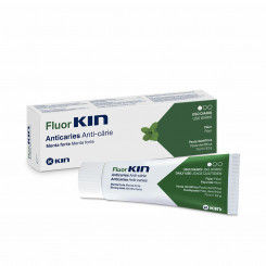 Anti-cavity toothpaste Kin Fluorkin 75 ml Mint green