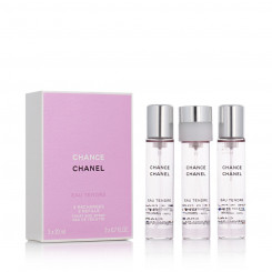 Women's perfume set Chanel 3 Pieces, parts Chance Eau Tendre