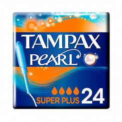 Pack of Tampons Pearl Super Plus Tampax (24 uds)