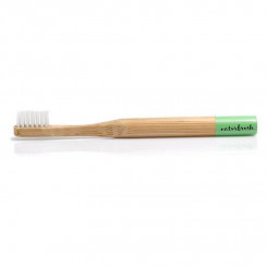 Зубная щетка для детей Naturbrush Биоразлагаемая бамбуковая зеленая