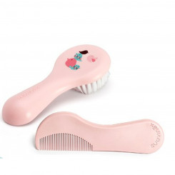 Set of combs/brushes Suavinex Hygge Baby Pink 2 Units (2 Pieces)