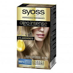 Permanent Dye Olio Intense Syoss Nº 8,50 Light Ash Blonde