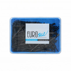 Hair accessories Eurostil Clips Negro (300 pcs)