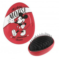 Detangling Hairbrush Disney   Red Mickey Mouse 7 x 9 x 4 cm