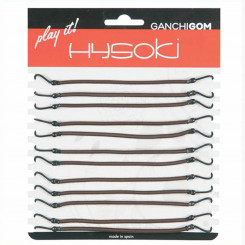 Резиновые резинки для волос Hysoki Goma Con Brown Hook