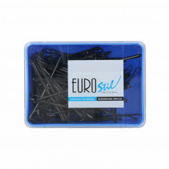 Hair accessories Eurostil Clips Negro 70 mm