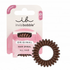 Rubber Hair Bands Invisibobble Original Brown (3 Units)