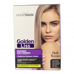 Процедура для выпрямления волос Placenta Life Кератимаска Golden Liss 3 шт.
