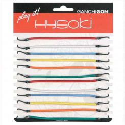 Rubber Hair Bands Hysoki Multicolour Hook 12 Pieces