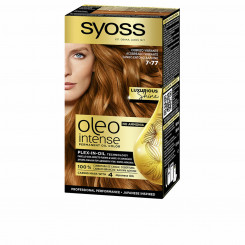 Permanent color Syoss Oleo Intense Ammonia-free Nº 7-77 Combustible copper