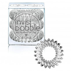 Hair bands Invisibobble Crystal Clear Transparent (3 Units)