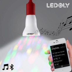 Разноцветная LED Лампочка с Bluetooth и Колонкой Ledoly С1000