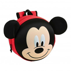 3D Детская сумка Mickey Mouse Clubhouse Красный Черный (31 х 31 х 10 см)