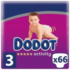 Disposable nappies Dodot Activity 6-10 kg Size 3 66 Units