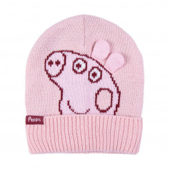 Детская шапка Свинка Пеппа Розовая (Один размер)