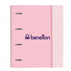 Папка-регистратор Benetton Vichy A4 Розовый (27 х 32 х 3,5 см)