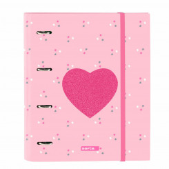 Ring binder Safta Love Yourself A4 Pink (27 x 32 x 3.5 cm)