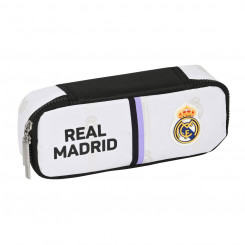 School Case Real Madrid C.F. Black White (22 x 5 x 8 cm)