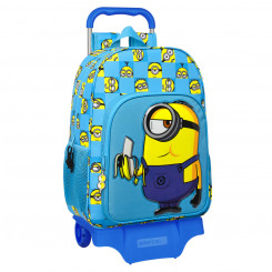 Школьный рюкзак на колесах Minions Minionstatic Blue (33 x 42 x 14 см)