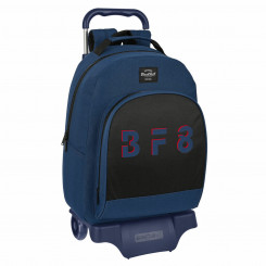 Школьный рюкзак на колесах BlackFit8 Urban Black Navy Blue (32 x 42 x 15 см)