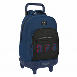 Школьный рюкзак на колесах BlackFit8 Urban Black Navy Blue (33 x 45 x 22 см)