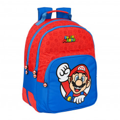 Школьная сумка Super Mario Red Blue (32 x 42 x 15 см)