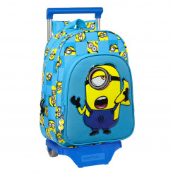 Школьный рюкзак на колесах Minions Minionstatic Blue (26 x 34 x 11 см)