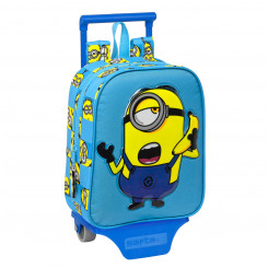 Школьный рюкзак на колесах Minions Minionstatic Blue (22 x 28 x 10 см)