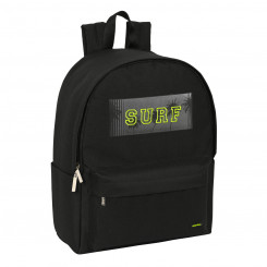 Laptop Backpack Safta Surf Black (31 x 40 x 16 cm)