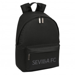 Sülearvuti seljakott Sevilla Fútbol Club Teen Black (31 x 41 x 16 cm)
