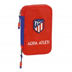 Double Pencil Case Atlético Madrid Red Navy Blue (28 pcs)