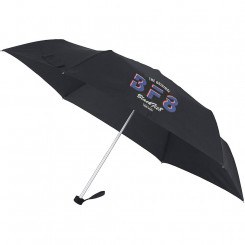 Foldable Umbrella BlackFit8 Urban Black Navy Blue (Ø 98 cm)