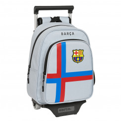 Школьный рюкзак на колесах FC Barcelona Grey (27 x 33 x 10 см)