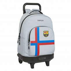 Школьный рюкзак на колесах FC Barcelona Grey (33 x 45 x 22 см)