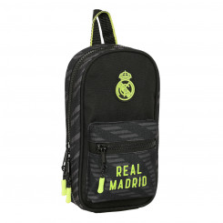 Backpack Pencil Case Real Madrid C.F. Black (12 x 23 x 5 cm)