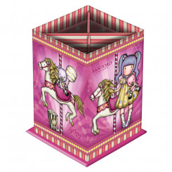 Pliiatsitase Gorjuss Carousel Pink Cardboard (8,5 x 11,5 x 8,5 cm)