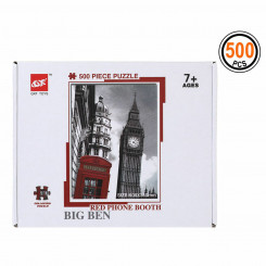 Puzzle Red telefoniputka Big Ben 500 tk