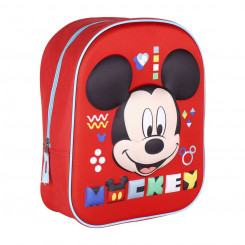 Школьная сумка Микки Маус Красная (25 х 31 х 10 см)