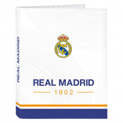 Ring binder Real Madrid C.F. Blue White A4 (26.5 x 33 x 4 cm)