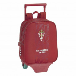 Школьный рюкзак на колесах 805 Real Sporting de Gijón Красный